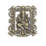 AGRODAK GANESHA DARWAR IDOL Door Hanging Gold - 4 × 4 Inches