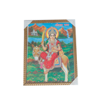 Goddess Sheetala Mata Is Sitting On Donkey Photo Frame - 17 × 13 Inches | For Pooja Temple | Home Decor And Gifts