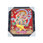 Lord Ganesha Photo Frame - 11 × 10 Inches | For Pooja Temple | Home Decor And Gifts