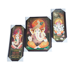 Lord Ganesha Photo Frame - 19 × 15 Inches | For Pooja Temple | Home Decor And Gifts