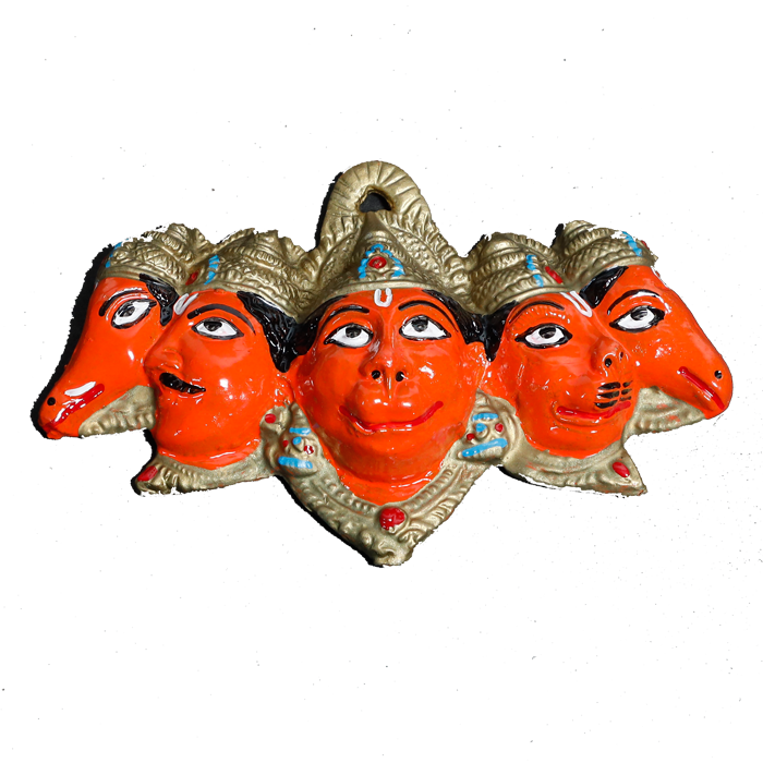 Puchmukhi Hanuman - 4 × 7 Inches