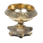 Brass Kubera Diya Tortoise - 1.5 × 2 Inches