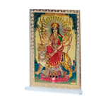 Goddess Shera Wali Mata Photo - 4 × 2 Inches | For Pooja Temple, Home Decor And Car Dashboard