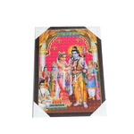 Lord Shiva And Parvati Vivah Photo Frame - 13 × 19 Inches | For Pooja Temple | Home Decor And Gifts