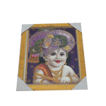 Lord Krishna With Fluite Photo Frame - 12 × 10 Inches | For Pooja Temple | Home Decor And Gifts