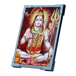 Lord Shiva Shankar Ji Photo Frame - 7 × 5 Inches | For Pooja Temple And Home Decor