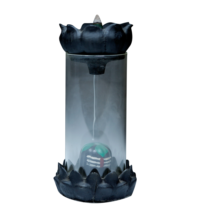 Smoke Lamp Shiv JI - 8 × 4 Inches | For Pooja Temple And Home Decor