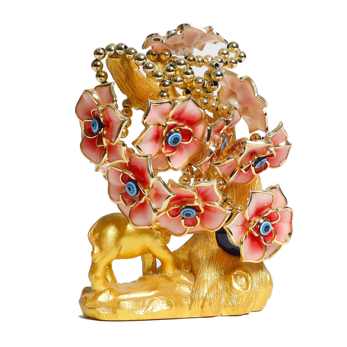 Rooster Bejeweled Peach Blossom Animal