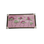 Trees With Green And Pink Flowers Photo Frame - 26 × 14 Inches | For Home Decor And Gifts