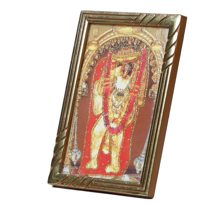 Shree Mehandipur Balaji Photo Frame - 5 × 3 Inches | For Pooja Temple And Home Decor