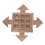 Copper South Direction Helix - 6 × 6 Inches