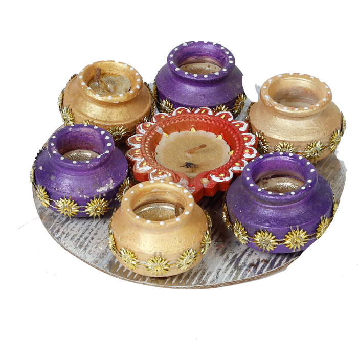 Diya Matka - 2 × 7Inches