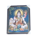 Lord Shiva Shankar Bholenath Photo Frame - 17 × 13 Inches | For Pooja Temple | Home Decor And Gifts
