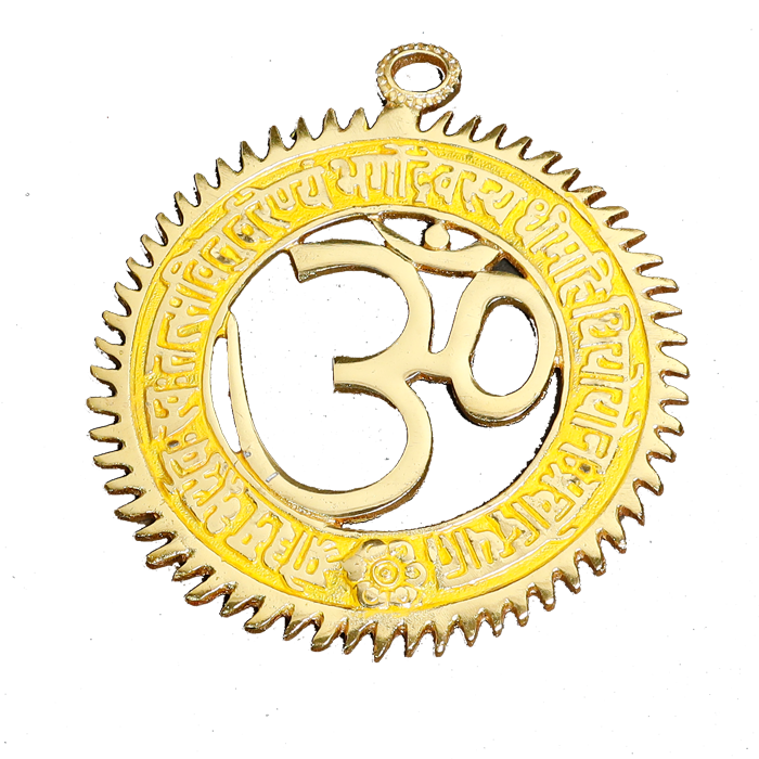 Om Chakar Yallow- 5 × 5Inches