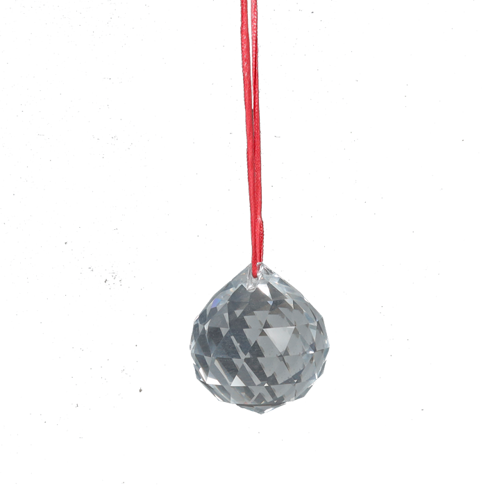 Crystal Glass Ball- 2.5 × 2 Inches