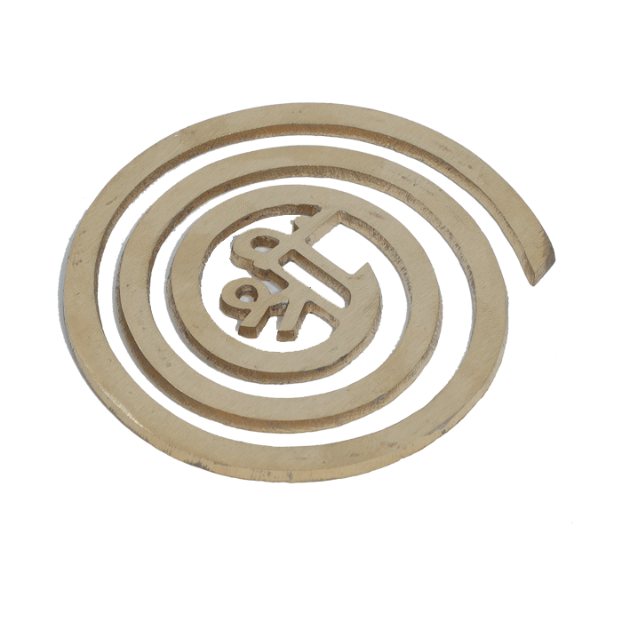 Vastu Brass Helix for North West Direction Remedy - 4 × 4.5 Inches