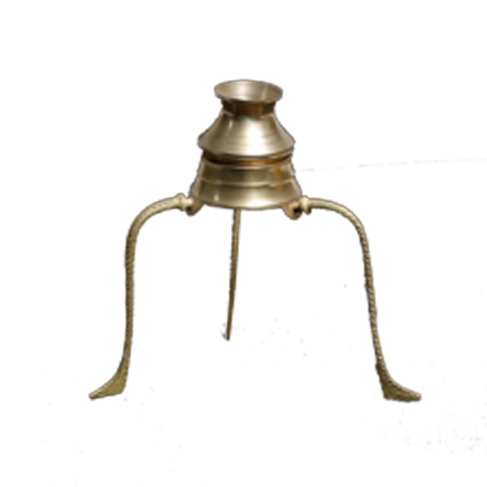 HS GEMS & Crafts Brass Lota for Puja Tripai Lota