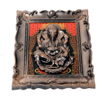 Lord Ganesha Photo Frame - 14 × 10 Inches | For Pooja Temple And Home Decor