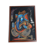 Lord Ganesha Photo Frame - 30 × 22 Inches | For Pooja Temple | Home Decor And Gifts