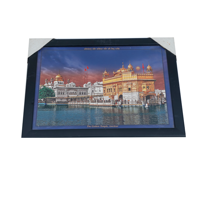 Golden Temple Amritsar Photo Frame - 9 × 13 Inches | For Pooja Temple | Home Decor And Gifts