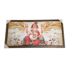 Lord Ganesha Photo Frame - 20 × 40 Inches | For Pooja Temple | Home Decor And Gifts