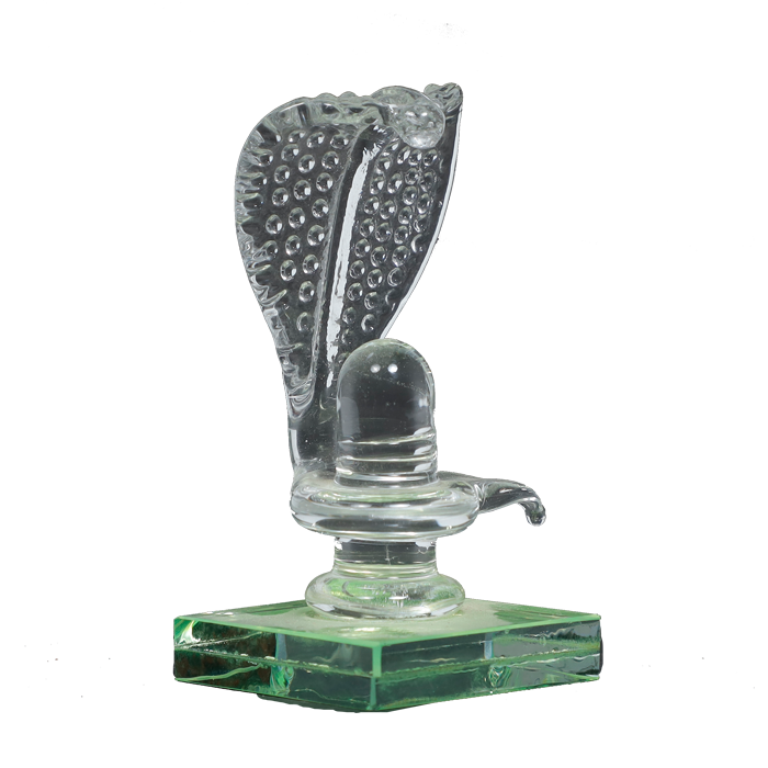 Handcrafted Glass Shiva Lingam Shiv Ling Idol for Daily Pooja and Home Decor