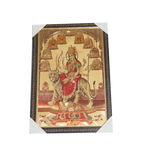 Goddess Durga Mata Is Sitting On The Lion Photo Frame - 25 × 17 Inches | For Pooja Temple | Home Decor And GIfts