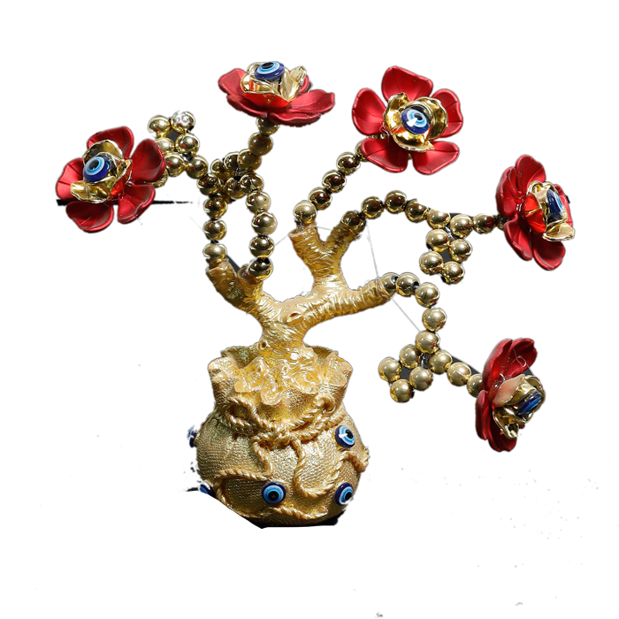 Red tree -6 × 5 Inches