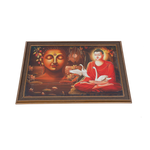 Lord Buddha JiPhoto Frame - 14 × 20 Inches | For Pooja Temple | Home Decor And Gifts