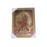 Goddess Durga Mata Is Sitting On The Lion Photo Frame - 13 × 10 Inches | For Pooja Temple | Home Decor And Gifts