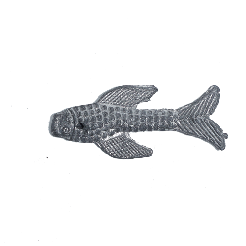 Dolls House Pewter Finish Salmon- 2 × 1 Inches