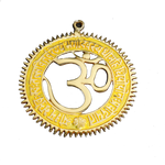Om Chakar Yellow - 8 × 8Inches