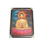 Lord Buddha Ji Photo Frame - 31 × 23 Inches | For Pooja Temple | Home Decor And Gifts