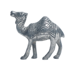 Polished Aluminium Camel Statue - 3 × 4 Inches