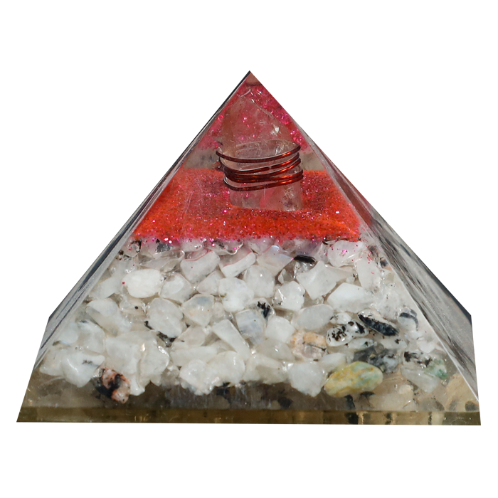 Labradorite Orgone Pyramid for Confidence & Self-Empowerment - 2 × 3 Inches