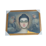 Lord Buddha Ji Photo Frame - 26 × 20 Inches | For Pooja Temple | Home Decor And Gifts