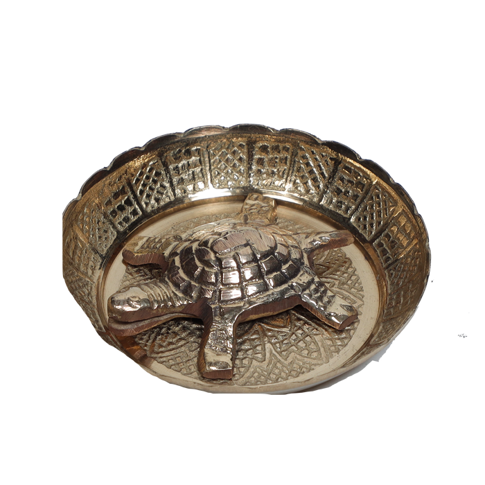 Antique Brass Turtle - 3.4 × 3.4 Inches