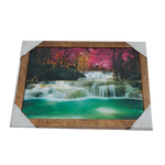 Forest Waterfall Pink Tree Beauty Photo Frame - 9 × 13 Inches | For Home Decor And Gifts