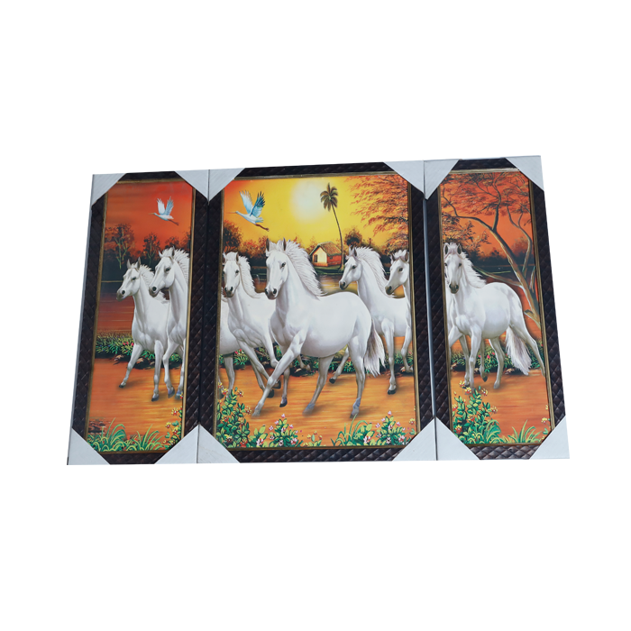 Wooden Horse Wall Frame- 19× 15 Inches