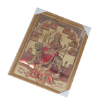 Goddess Durga Mata Is Sitting On The Lion Photo Frame - 17× 13 Inches | For Pooja Temple | Home Decor And Gifts