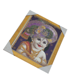 Lord Krishna With Fluite Photo Frame - 12 × 10 Inches | For Pooja Temple | Home Decor And Gifts