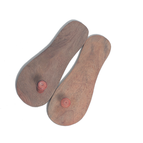 Tibetan wooden sandals worn by Buddhist monks