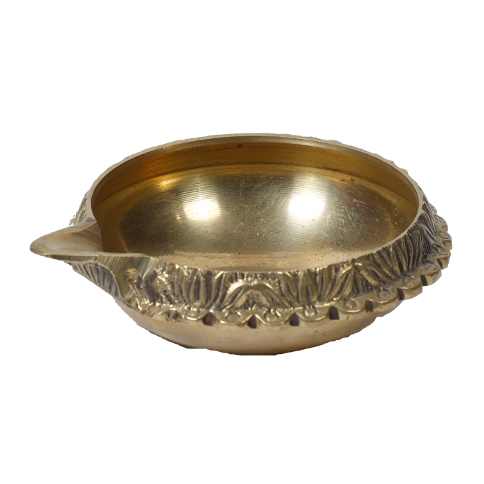 Brass Kubera Diya - 1.5 × 4 Inches