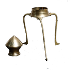 HS GEMS & Crafts Brass Lota for Puja Tripai Lota