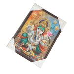 Lord Ganesha Photo Frame - 19 × 13 Inches | For Pooja Temple | Home Decor And Gifts