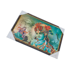Goddess Radha And Lord Krishan Photo Frame - 20 × 13 Inches | For Pooja Temple | Home Decor And Gifts