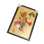 Hanuman Ji Holding A Mountain On His Hand Photo Frame - 20 × 17 Inches | For Pooja Temple | Home Decor And Gifts