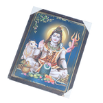 Lord Shiva Shankar Bholenath Photo Frame - 17 × 13 Inches | For Pooja Temple | Home Decor And Gifts
