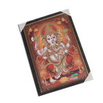 Lord Ganesha Photo Frame - 19 × 13 Inches | For Pooja Temple | Home Decor And Gifts