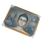 Lord Buddha Ji Photo Frame - 26 × 20 Inches | For Pooja Temple | Home Decor And Gifts